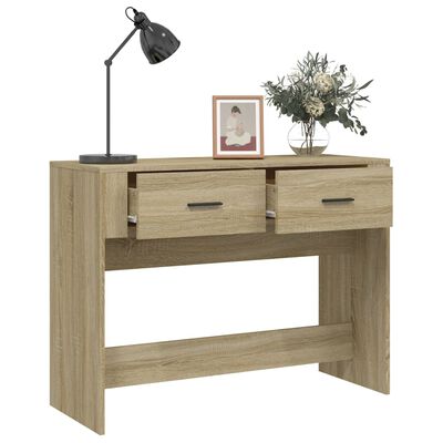 vidaXL Konsolentisch Sonoma-Eiche 100x39x75 cm Holzwerkstoff