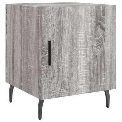 vidaXL Nachttisch Grau Sonoma 40x40x50 cm Holzwerkstoff