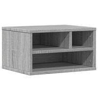 vidaXL Druckerständer Grau Sonoma 40x32x22,5 cm Holzwerkstoff