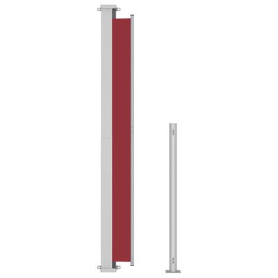 vidaXL Seitenmarkise Ausziehbar 200x500 cm Rot