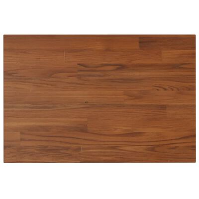 vidaXL Waschtischplatte Dunkelbraun 60x40x1,5 cm Massivholz Behandelt