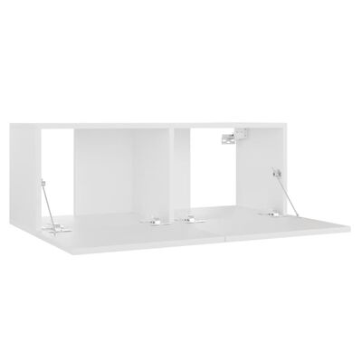 vidaXL TV-Schrank Weiß 80x30x30 cm Holzwerkstoff