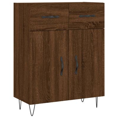 vidaXL Sideboard Braun Eichen-Optik 69,5x34x90 cm Holzwerkstoff