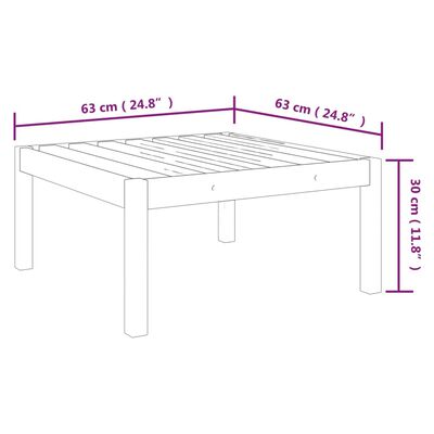 vidaXL 5-tlg. Garten-Lounge-Set mit Kissen Cremeweiß Massivholz Akazie