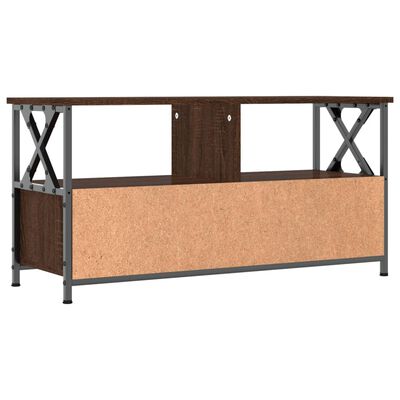 vidaXL TV-Schrank Braun Eichen-Optik 90x33x45 cm Holzwerkstoff & Eisen