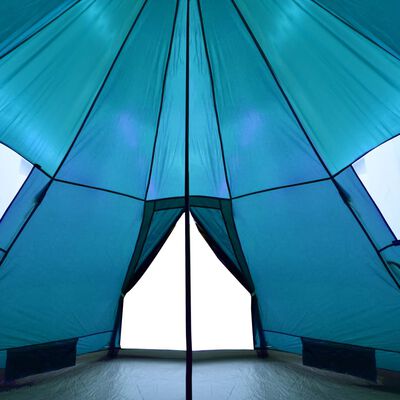 vidaXL Tipi-Campingzelt 4 Personen Blau Wasserdicht