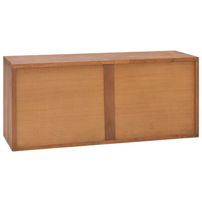 vidaXL TV-Schrank 90x30x40 cm Massivholz Teak