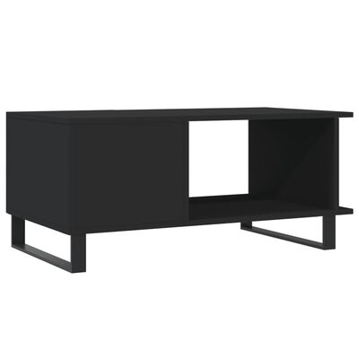 vidaXL Couchtisch Schwarz 90x50x40 cm Holzwerkstoff