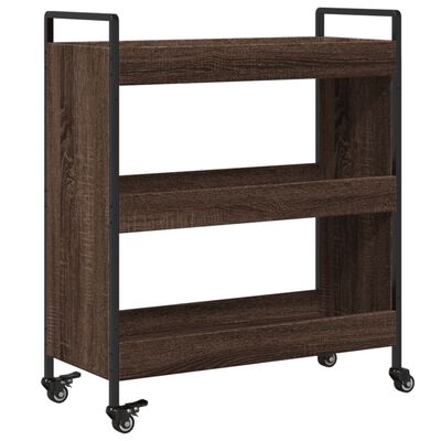 vidaXL Küchenwagen Braun Eichen-Optik 70x30x82 cm Holzwerkstoff