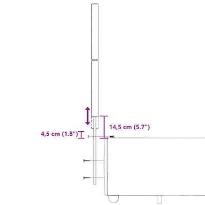 vidaXL Boxspringbett mit Matratze Dunkelgrau 120x190 cm Stoff