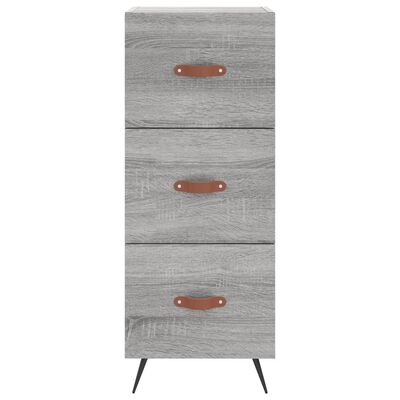 vidaXL Highboard Grau Sonoma 34,5x34x180 cm Holzwerkstoff