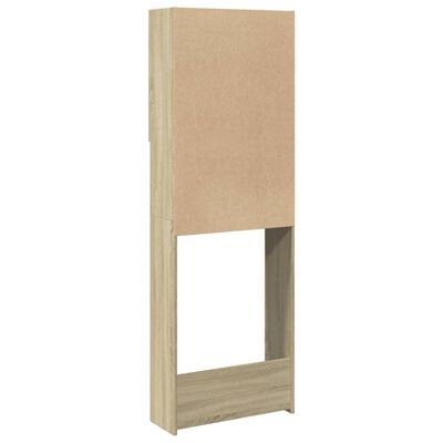 vidaXL Waschmaschinenschrank Sonoma-Eiche 64x25,5x190 cm