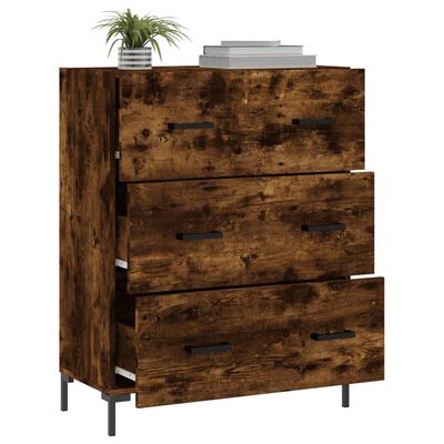 vidaXL Sideboard Räuchereiche 69,5x34x90 cm Holzwerkstoff