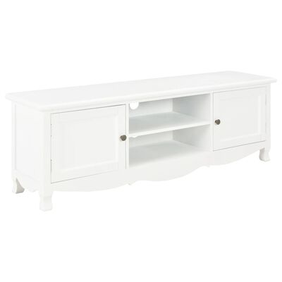 vidaXL TV-Schrank Weiß 120x30x40 cm Holz