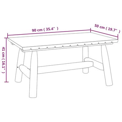 vidaXL 5-tlg. Garten-Lounge-Set Massivholz Fichte