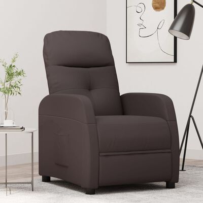 vidaXL Relaxsessel Dunkelbraun Stoff