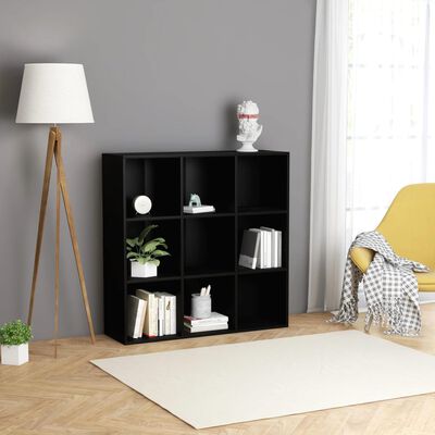 vidaXL Bücherregal Schwarz 98x29x97,5 cm Holzwerkstoff