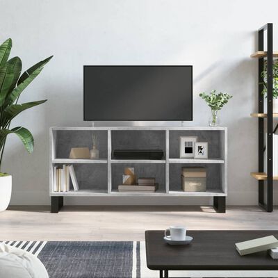 vidaXL TV-Schrank Betongrau 103,5x30x50 cm Holzwerkstoff