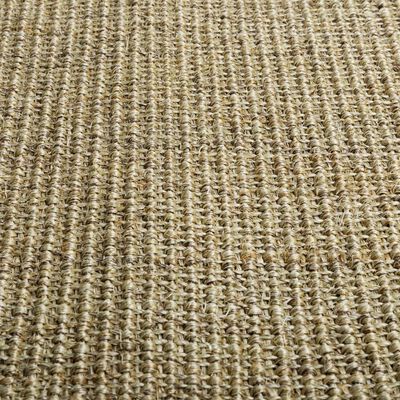 vidaXL Teppich Natur Sisal 66x200 cm Grün