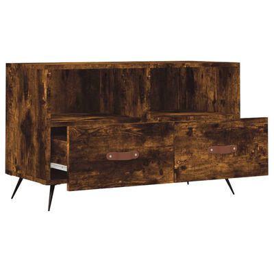 vidaXL TV-Schrank Räuchereiche 80x36x50 cm Holzwerkstoff