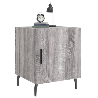 vidaXL Nachttisch Grau Sonoma 40x40x50 cm Holzwerkstoff