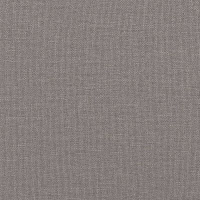 vidaXL Bettgestell Taupe 100x200 cm Stoff