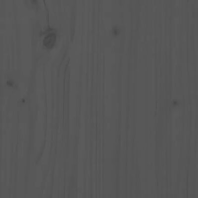 vidaXL Massivholzbett Grau 120x190 cm Kiefer
