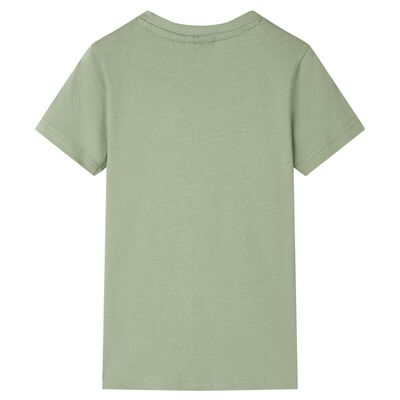 Kinder-T-Shirt Helles Khaki 116