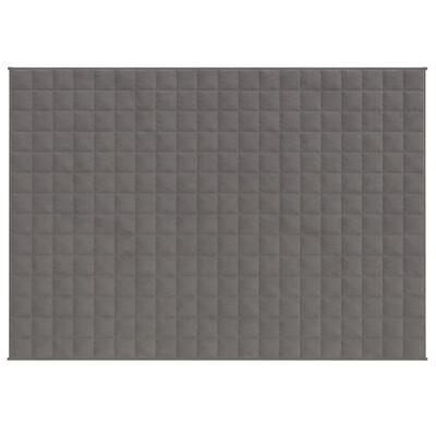 vidaXL Gewichtsdecke Grau 152x203 cm 7 kg Stoff