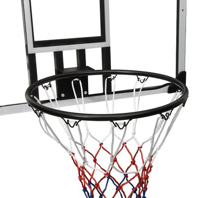 vidaXL Basketballkorb Transparent 90x60x2,5 cm Polycarbonat