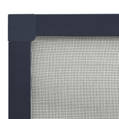 vidaXL Insektenschutz für Fenster Anthrazit 110x130 cm