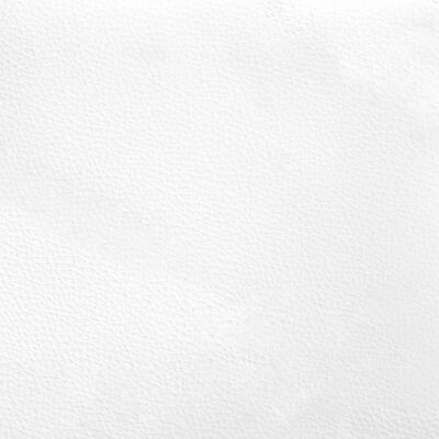 vidaXL Bettgestell mit Kopfteil Weiß und Schwarz 160x200 cm Kunstleder