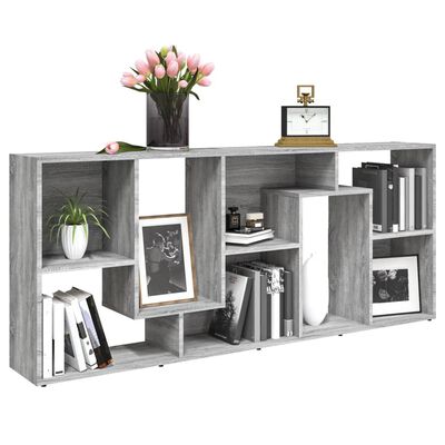 vidaXL Bücherregal Grau Sonoma 67x24x161 cm Holzwerkstoff