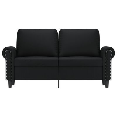 vidaXL 2-Sitzer-Sofa Schwarz 120 cm Kunstleder