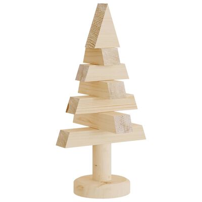 vidaXL Deko-Weihnachtsbäume 2 Stk. Holz 30 cm Massivholz Kiefer