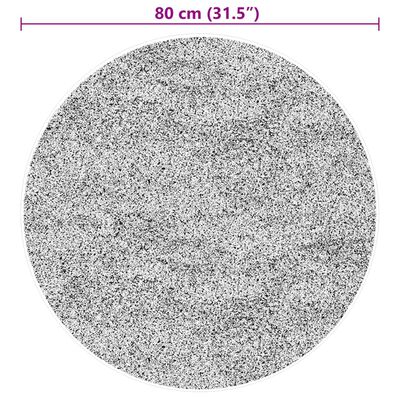 vidaXL Teppich HUARTE Kurzflor Weich und Waschbar Rot Ø 80 cm