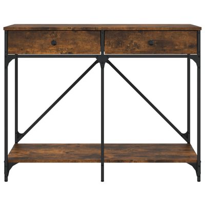 vidaXL Konsolentisch Räuchereiche 100x39x78,5 cm Holzwerkstoff