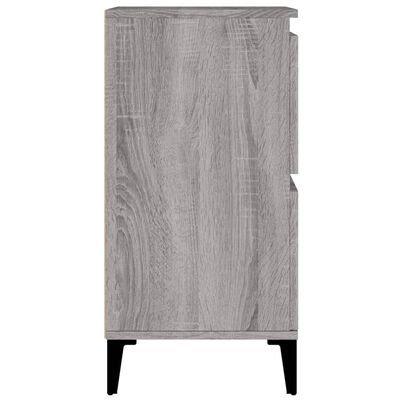 vidaXL Sideboards 2 Stk. Grau Sonoma 60x35x70 cm Holzwerkstoff