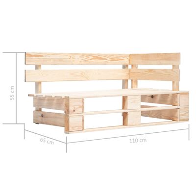 vidaXL 6-tlg. Paletten-Lounge-Set mit Kissen Imprägniertes Kiefernholz