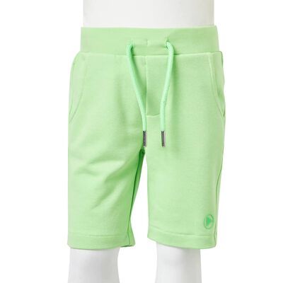 Kindershorts Fluo-Grün 104