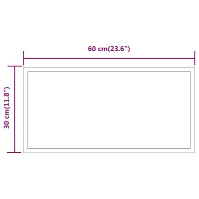 vidaXL LED-Badspiegel 30x60 cm