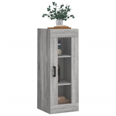 vidaXL Wandschrank Grau Sonoma 34,5x34x90 cm