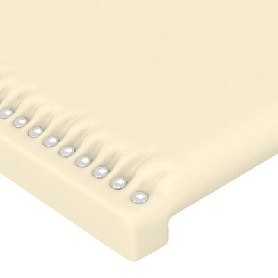 vidaXL Kopfteile 2 Stk. Creme 100x5x78/88 cm Kunstleder