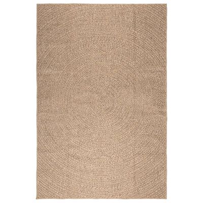 vidaXL Teppich ZIZUR 160x230 cm Jute-Optik Indoor und Outdoor