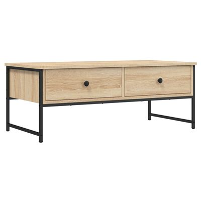 vidaXL Couchtisch Sonoma-Eiche 101x49x39,5 cm Holzwerkstoff