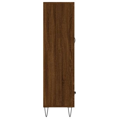 vidaXL Highboard Braun Eichen-Optik 69,5x31x115 cm Holzwerkstoff