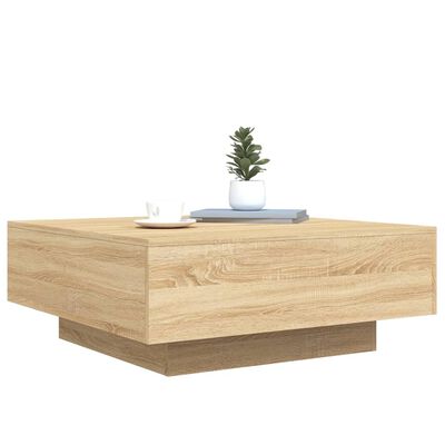 vidaXL Couchtisch Sonoma-Eiche 80x80x31 cm Holzwerkstoff