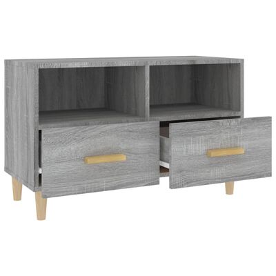 vidaXL TV-Schrank Grau Sonoma 80x36x50 cm Holzwerkstoff