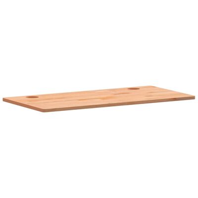 vidaXL Schreibtischplatte 80x40x1,5 cm Massivholz Buche