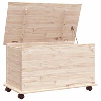 vidaXL Truhe mit Rollen ALTA 73x39,5x44 cm Massivholz Kiefer